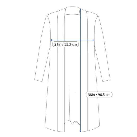 Ginger G Womens Open Front Cardigan Large Striped Knit Lightweight Duster - Picture 4 of 6